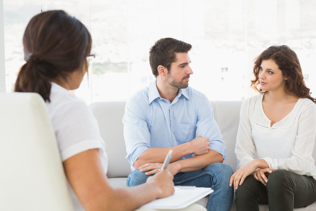 couple in marriage counselling