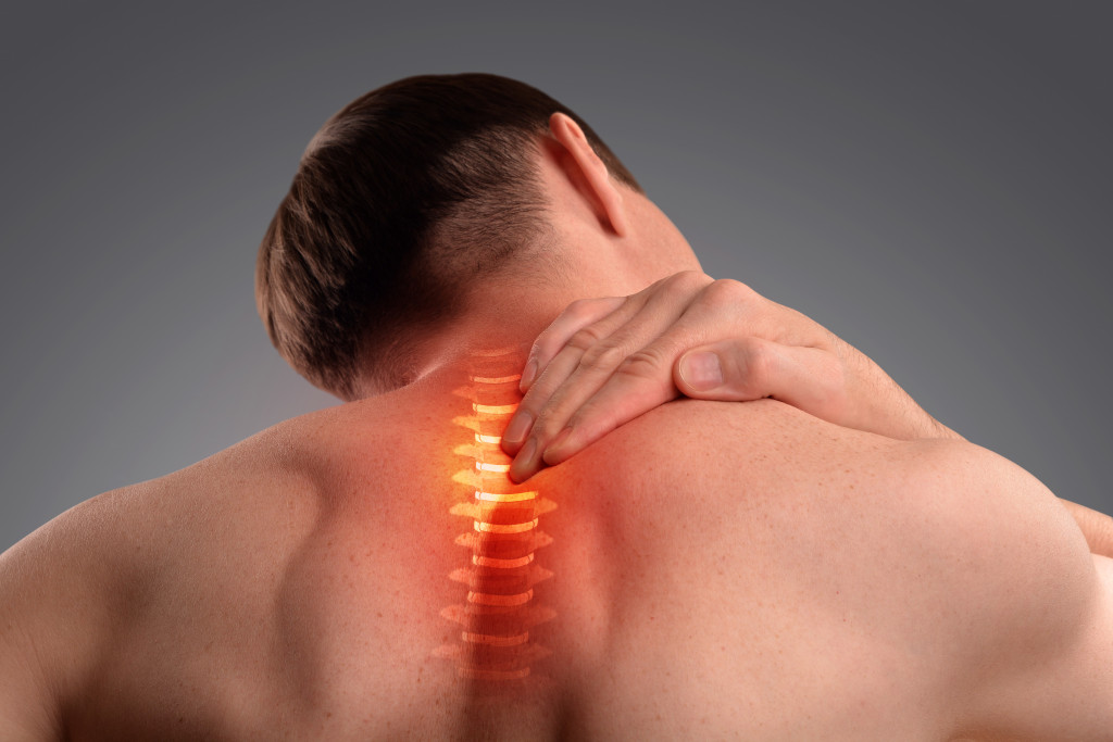back pain stylized